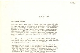 [Carta] 1964 jul. 16, New York, [Estados Unidos] [a] Enrique Badosa, Barcelona, [España]