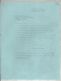 [Carta] 1946 Sept. 17, 1305 Buena Vista, Monrovia, California, [EE.UU.] [a] Miss Mabel Vernon, Peoples Mandate Committee, Hay-Adams House, Washington 6, D. C., [EE.UU.]