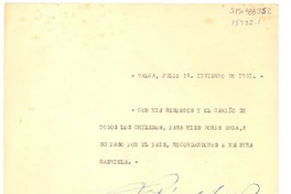[Carta] 1961 jul. 16, Talca, Chile [a] Doris Dana, New York, USA