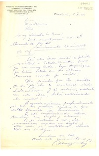 [Carta] 1961 jun 5, Valdivia, [Chile] [a] Doris Dana