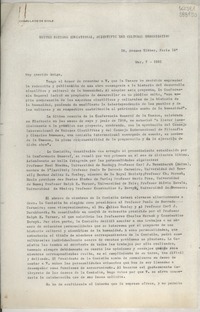 [Carta] 1951 mar. 7, Paris, [Francia] [a] Señora Gabriela Mistral, Consulado de Chile, Genova