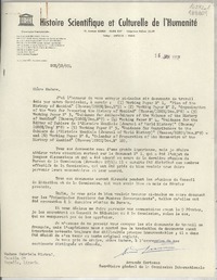 [Carta] 1952 janv. 16, 19, Avenue Kleber, Paris XVI°, [France] [a] Madame Gabriela Mistral, Casella 69, Rapallo, Liguria, [Italia]