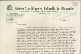 [Carta] 1952 mars 14, 19, Avenue Kleber, Paris XVI°, [France] [a] Madame Gabriela Mistral, Casella 69, Rapallo, Liguria, [Italia]