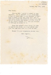 [Carta] 1976 may 12, [New York, Estados Unidos] [a] Doris [Dana]