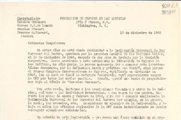 [Carta] 1949 dic. 13, Washington D. C., [Estados Unidos] [a] Estimadas compañeras