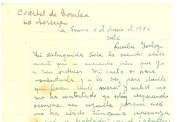 [Carta] 1955 jun. 4, La Serena, [Chile] [a] Lucila Godoy