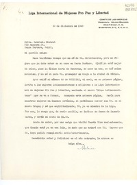 [Carta] 1949 dic. 30, Washington D. C., [Estados Unidos] [a] Srita. Gabriela Mistral, 729 East Anapamu St., Santa Barbara, Calif.