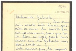 [Carta] 1947 jun. 3, Antofagasta, [Chile] [a] Gabriela [Mistral]