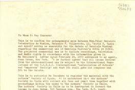 [Carta] 1972 June 16, [EE.UU.] [a] To Whom It May Concern