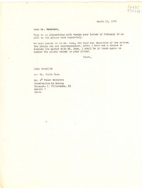 [Carta] 1972 Mar. 13, [EE.UU.] [a] Ms. Ma Pilar Escudero, Catedratico de Música, Raimundo F. Villaverde, 15, Madrid 3, Spain