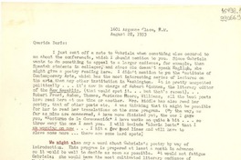 [Carta] 1953 Aug. 28, [Estados Unidos] [a] Querida Doris