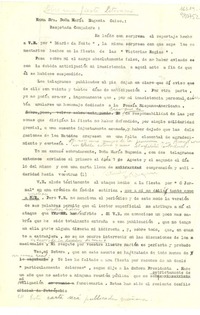 [Carta] [1944], [Brasil] [a la] Exma. Sra. María Eugenia Celso, [Brasil]