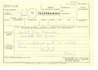 [Telegrama] [1952 oct., Italia?] [a] Humberto Díaz Casanueva, Consolato Chile Genova, [Italia]