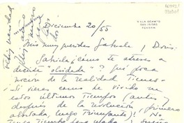 [Carta] 1955 dic. 20, [San Isidro, Argentina] [a] Mis muy queridas Gabriela y Doris