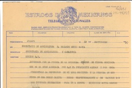 [Telegrama] 1949 sep. 12, Jalapa, México [a] Nazario Ortiz Garza, México D.F.