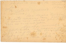 [Carta] [a] Doña Elena [Wackenhut] de Mora, Washington, [EE.UU.]