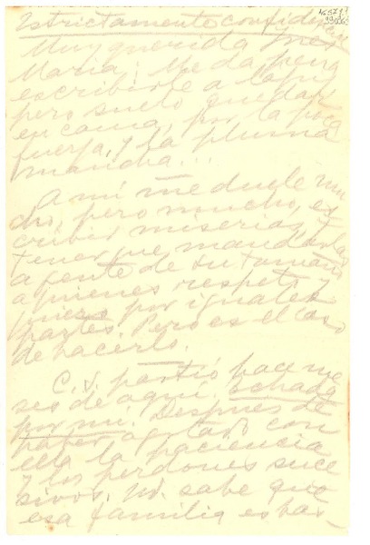 [Carta] 1949 ene. 14 [a] Muy querida Inés María