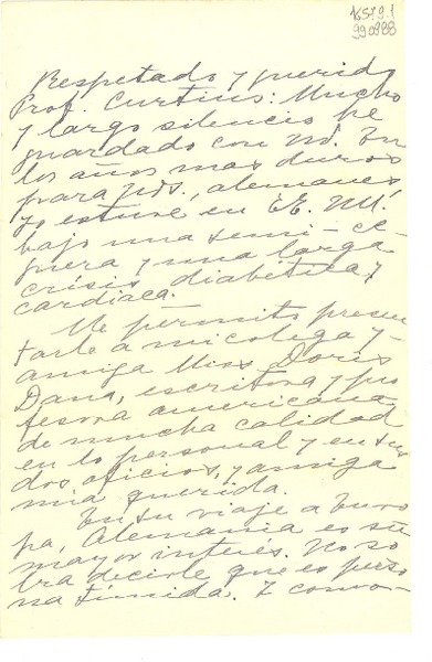 [Carta] 1950 mayo 14, Jalapa, México [a] Prof. Ernst Robert Curtius, Bonn
