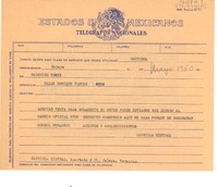 [Telegrama] 1950 mayo, Jalapa, Veracruz, [México] [a] Radomiro Tomic