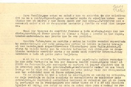[Carta] [antes de 1943] dic. 16, [Brasil] [a] Cecilia [Meireles]