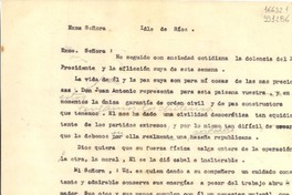 [Carta] 1944 oct. 28, Petrópolis, [Brasil] [a] Exma Señora Idle de Ríos