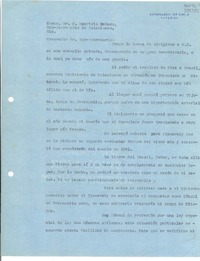 [Carta] 1941 ene. 7, Petrópolis, [Brasil] [a] Excmo. Sr. Mauricio Nabuco, Sub-Secretario de Relaciones, Rio