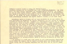 [Carta] 1940 mayo 25, Rio, [Brasil] [a los] Señores D. Amado Alonso y D. Gmo. de Torre, Bs. Ars., [Argentina]
