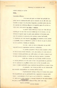 [Carta] 1952 nov. 6, Nápoles, [Italia] [al] Consejo Mundial de la Paz, Praga, [Checoeslovaquia]