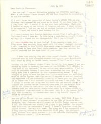 [Carta] 1956 July 7 [a] Dear Doris de Stevenson