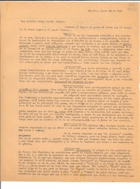 [Carta] 1952 ene. 10, Nápoles, [Italia] [a] Muy querido amigo García Oldini