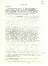[Carta] 1957 Apr. 4, [Estados Unidos] [a] Dear Doris