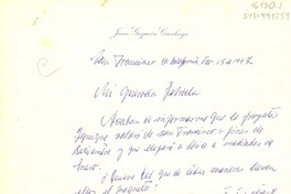 [Carta] 1947 nov. 15, [a] Gabriela ]Mistral]