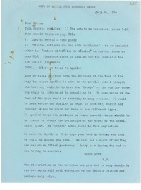 [Carta] 1964 July 24, [Estados Unidos] [a] Dear Doris