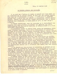 [Circular] 1946 janv. 30, Roma, [Italie], Le fichier mondial des dispersés