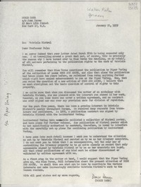 [Carta] 1959 Jan. 28, New York, [Estados Unidos] [a] Walter Palm, Germany