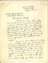 [Carta] 1946 jun. 14, Santa Ana, California [Estados Unidos] [a] Gabriela Mistral, Sierra Madre, California, [Estados Unidos]