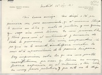 [Carta] 1951 jul. 16, Conde de Peñalver, 60, Madrid, [España] [a] Gabriela Mistral, Napoli, [Italia]