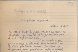 [Carta] 1989 mar. 18, Santiago de Chile [a] Doris querida recordada