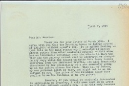 [Carta] 1959 Apr. 7, 204 East 20th Street, New York 3, New York, [EE.UU.] [a] Dear Mr. Doscher