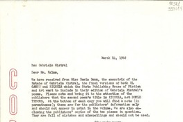 [Carta] 1962 Mar. 14, [New York, Estados Unidos] [a] Mr. Josef Kalas, Prague, Czechoslovakia