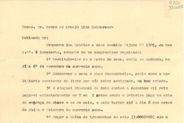 [Carta] 1940 maio 6, Río de Janeiro, [Brasil] [a] Excmo. Sr. Pedro de Araujo Lima Guimaraes