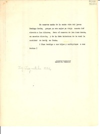 [Carta] [1954 oct., Chile]