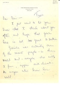 [Carta] 1957, Chestertown, Maryland, [Estados Unidos] [a] Dear Doris