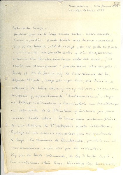[Carta] 1942 jun. 15, Buenos Aires [a] Mimada amiga