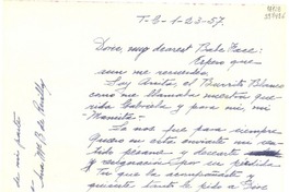 [Carta] 1957 ene. 23, [México] [a] Doris Dana
