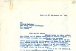 [Carta] 1946 ago. 17, Monrovia, [Estados Unidos] [a] Sr. William H. Tucker, Los Angeles, California