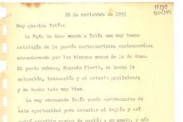 [Carta] 1955 nov. 26 [a] Gabriela Mistral
