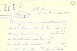 [Carta] 1961 ene. 13, Chile [a] Doris Dana