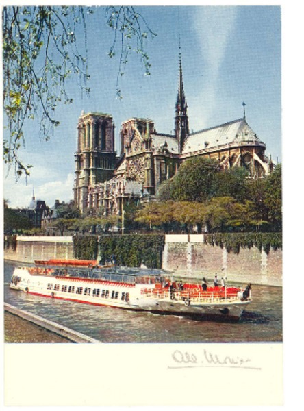 [Tarjeta postal] 1965 jun. 6, París [a] Doris Dana