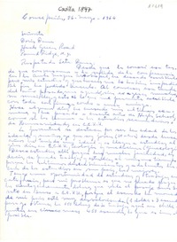 [Carta] 1964 mar. 26, Concepción, Chile [a] Doris Dana, Pound Ridge, New York